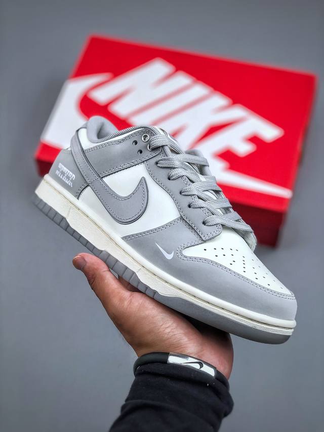 Yc纯原] Nike Dunk Low Retro 白灰 低帮休闲运动板鞋原装头层材料 用料绝不含糊 独家版型蒸餾加工帶來的是更好的视觉和脚感体验 清洁度 电绣