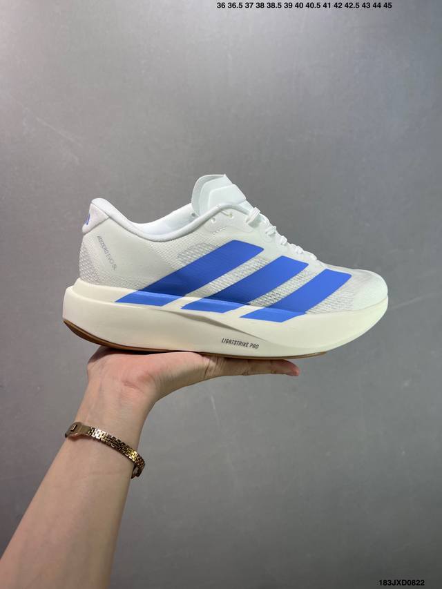 公司级Adidas Adizero Evo Sl 阿迪达斯 舒适百搭防滑耐磨 低帮 休闲跑步鞋 货号:Js4454 尺码:36 36.5 37 38 38.5