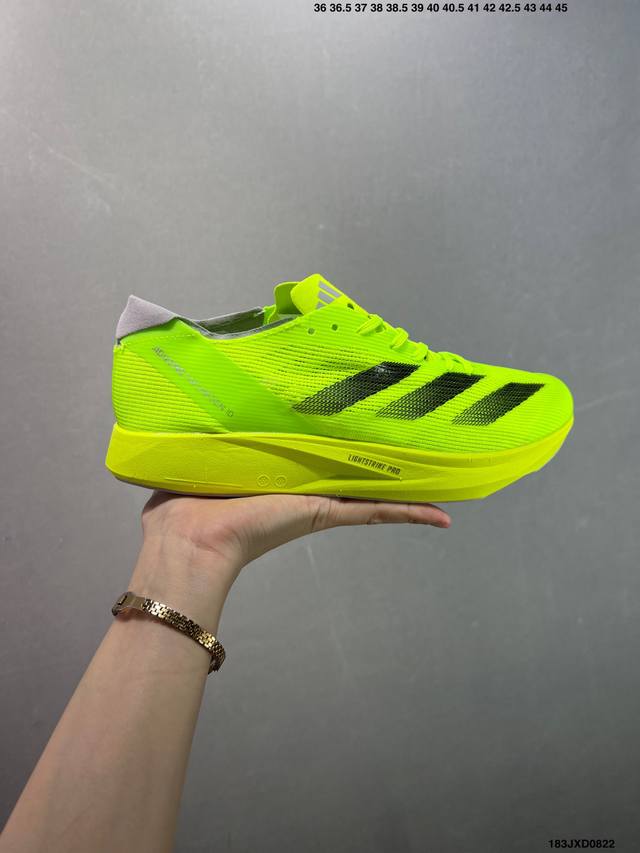 公司级Adidas Adizero Takumi Sen 10 M Ig7400 阿迪透气低帮轻盈透气跑步鞋 货号：Ig8202 尺码：36 36.5 37 3