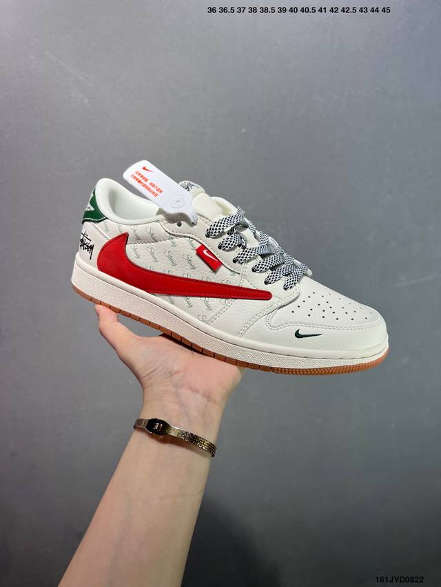 公司级Air Jordan Aj1 Low 低帮系列定制配色Wg8850-012 原厂内置气垫魔块 A模大底 头层小牛皮 鞋舌Aj原厂专用牛津布+Aj专用反口珍
