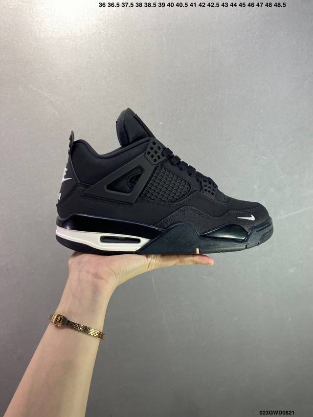公司级Air Jordan Aj4 Retro 原厂独立模具开发 纯正4代正确鞋型 原厂定制头层压纹皮料 原厂鞋楦打造市面最高工艺 内置原厂气垫 立体高频 四线