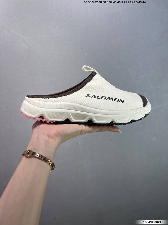 公司级Salomon萨洛蒙 Rx Slide 3.0 Canvas 运动休闲 防滑包头拖鞋 货号:477569-28 尺码:36 36.5 37.5 38 38