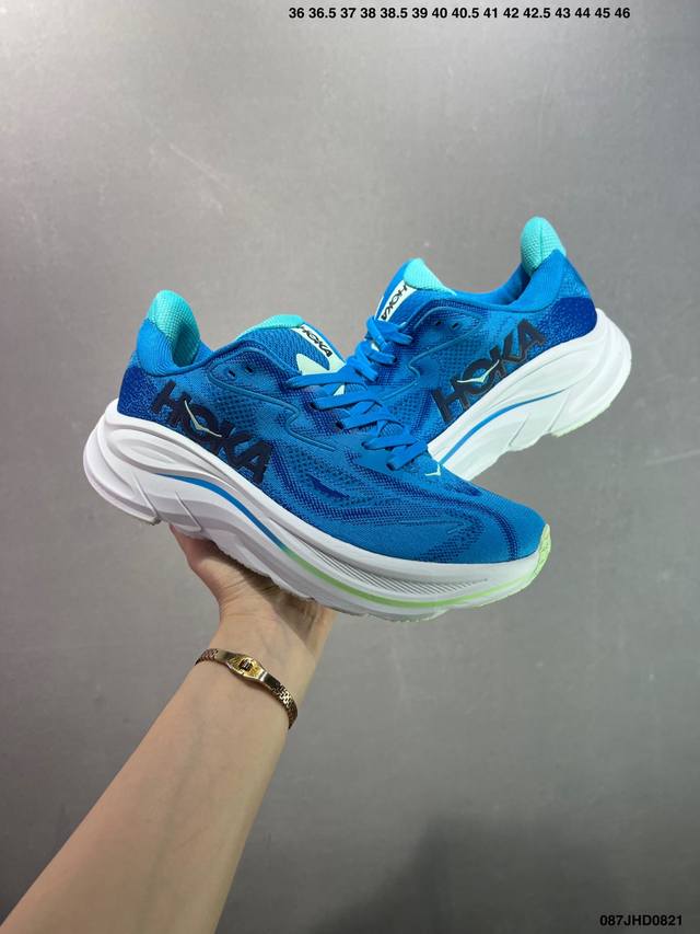 Hoka W Clifton 10 超轻厚底轻量跑步鞋市售最高品质 原版开发 正确后跟细节 区别市面通货版本 1162038 Wmh 尺码：36-45 Id：0
