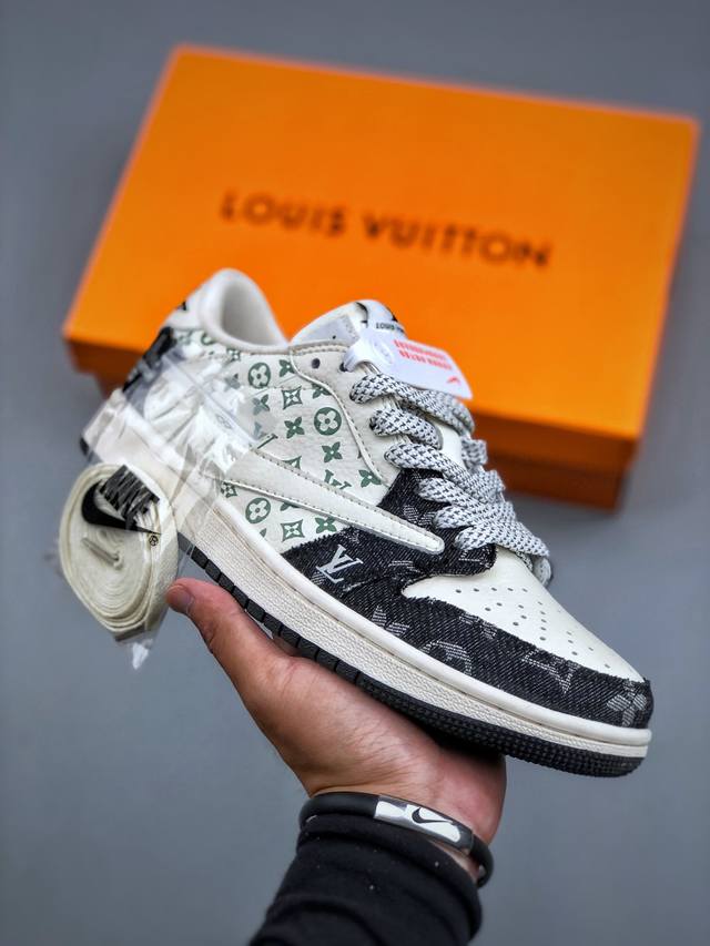 纯原特价 Nike Air Jordan 1 Low Og Sp Aj1倒勾 乔一倒钩联名款 耐克 低帮文化篮球鞋 完美品质出货 细节如图所示 鞋面切割工整 冲