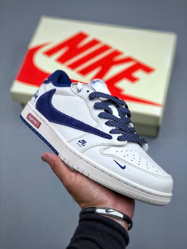 纯原特价 Nike Air Jordan 1 Low Og Sp Aj1倒勾 乔一倒钩联名款 耐克 低帮文化篮球鞋 完美品质出货 细节如图所示 鞋面切割工整 冲