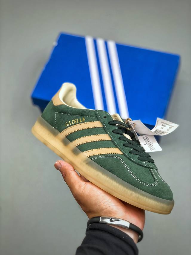 Adidas Gazelle Indoor 三叶草休闲防滑耐磨低帮板鞋货号:Jh5402 尺码：35-45
