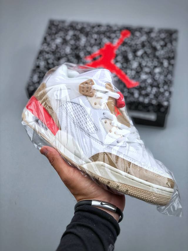 Jordan Spizike Low Cny 乔丹合体元素 白卡其配色 文化休闲板鞋 Fq1759- 105 #整双鞋在 Air Jordan 5 Low 廓形