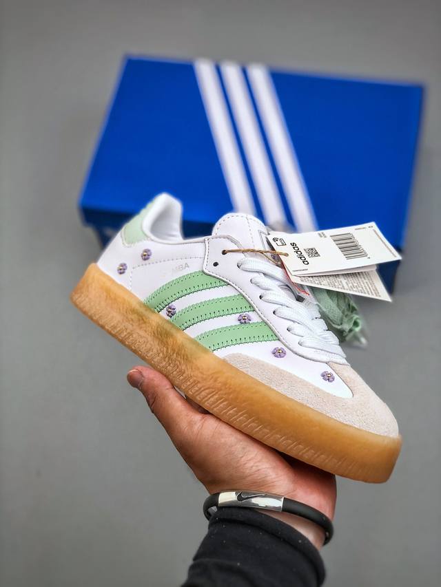 Adidas Originals Samba Og Beige Grey 桑巴舞系列绅士德训足球风百搭低帮休闲运动板鞋 Js3954 尺码：36-45 半