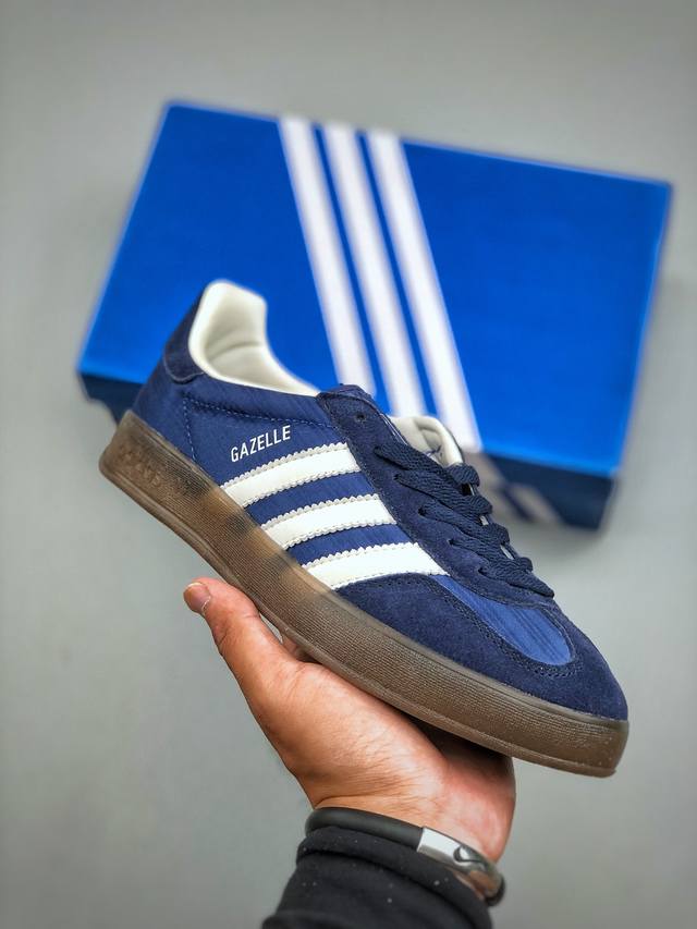 Adidas Gazelle Indoor 三叶草休闲防滑耐磨低帮板鞋货号:Js1410 尺码：36-45 半