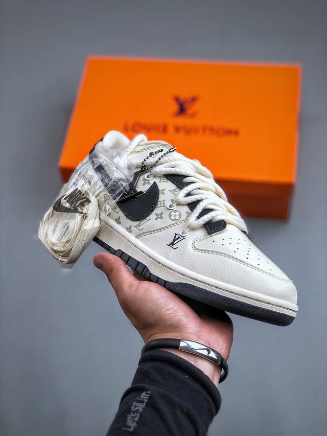 纯原特价 原380 Nk Sb Dunk Low Lv联名-绑带老花米黑勾 周年高端定制 低帮休闲板鞋 Sj2068-260 #定制鞋盒 大厂纯原品质出货 超高