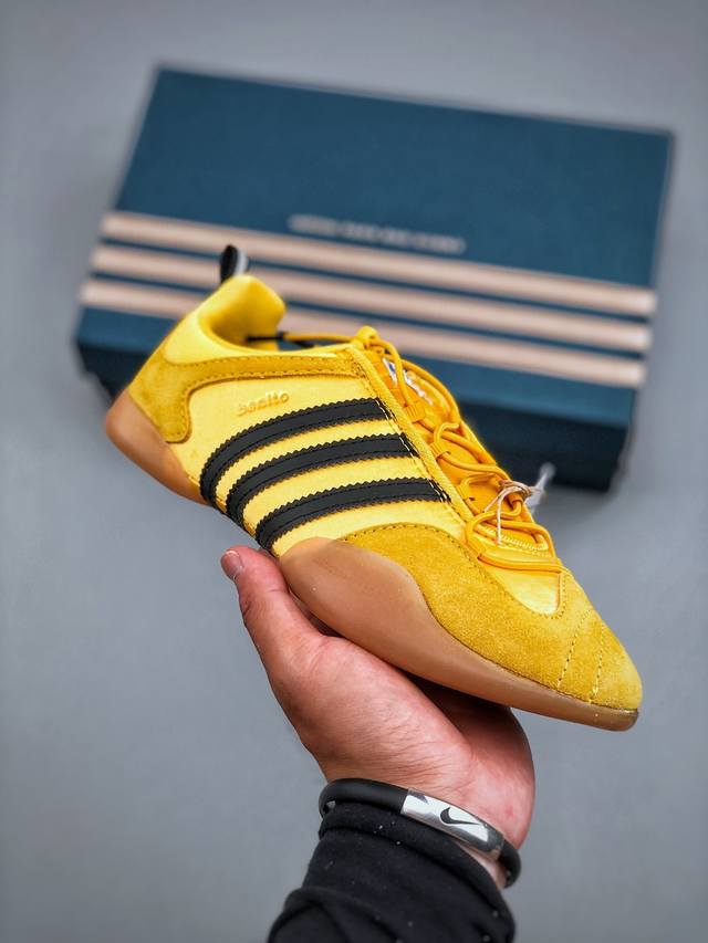 Bad Bunny X Adidas Ballerina 舒适百搭 防滑耐磨 低帮 生活休闲鞋 男女同款 货号：Jq9 尺码：35-45 半