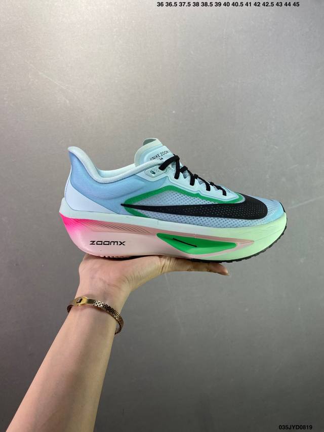 公司级Nk Zoomx Invincible Run Flyknit Fk6 Zoom Fly 6轻量飞织低帮休闲运动慢跑鞋 此鞋专为长跑运动员而生 是为5至1