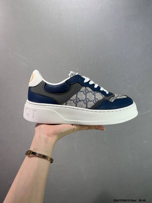公司级Gucci 古驰 Screener 运动休闲时装奢侈品系列 Gg珐琅扣 擦脏做旧小脏鞋 高端零售海淘商家混卖版本 东莞纯原品质 原鞋对照工艺生产 原厂一致
