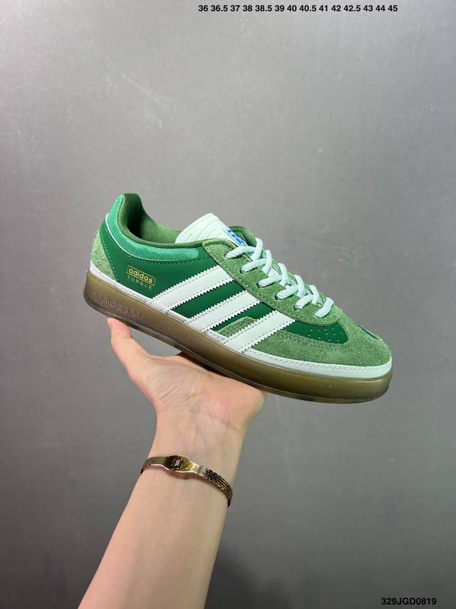 Bad Bunny X Adidas Originals Gazelle Indoor 舒适百搭 耐磨 低帮 板鞋 男女同款 橙色 货号:Js5050 Js50