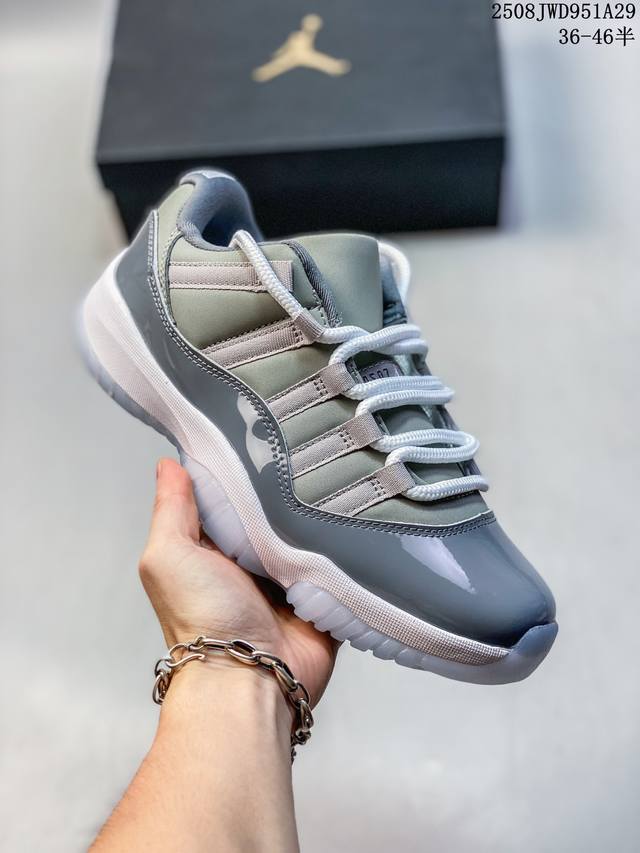 公司级耐克Nike Air Jordan 11 Retro Low”Concord“Aj11代迈克尔 乔丹低帮运动文化篮球鞋528895-003 尺码:36 3