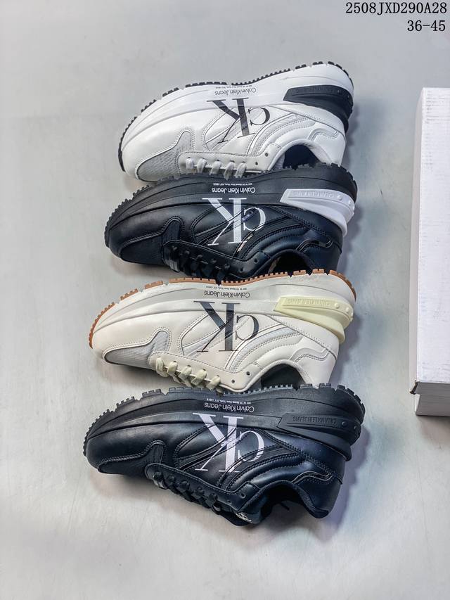 Ck光端支线打造，美国个性时尚品牌-卡尔文 克莱恩Calvin Klein Sneakers休闲百搭板鞋 类型：男鞋 码数：40 41 42 43 44 45如