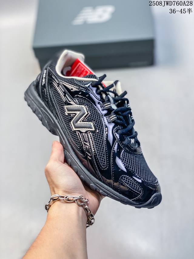 New Balance 新百伦204 系列 复古休闲运动百搭老爹跑步鞋 #采用猪巴革组合网织鞋面材质 #3层组合底模精密开发 #中底嵌入碳板缓震及后跟嵌入Tpu