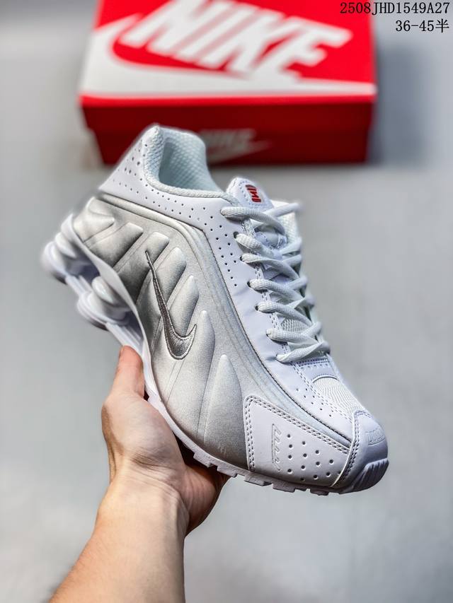 Nike 耐克Shox R4男女低帮白色缓震运动休闲跑步鞋Ar3565-101 尺码：如图 编码：08Jhd1549A27