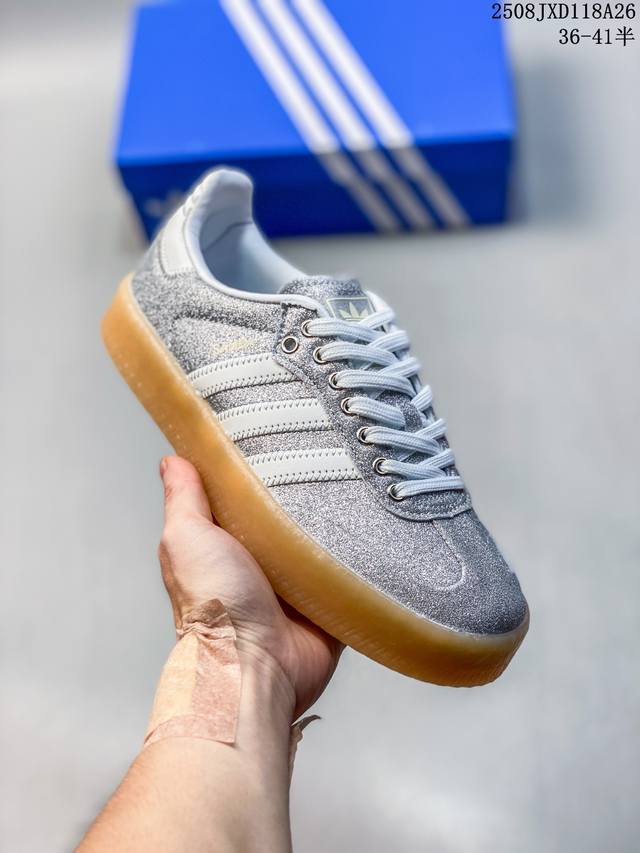 阿迪达斯三叶草Adidas Originals Samba Og W桑巴舞系列绅士德训足球风百搭低帮休闲运动板鞋 货号:Id0492 尺码:35.5 36 36