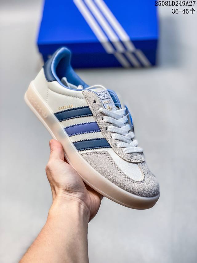 Ad Gazelle Indoor Trainers 羚羊内训系列低帮复古百搭休闲运动德训风板鞋 草莓熊 If1809 90年代经典的版！自60年代以足球训练鞋