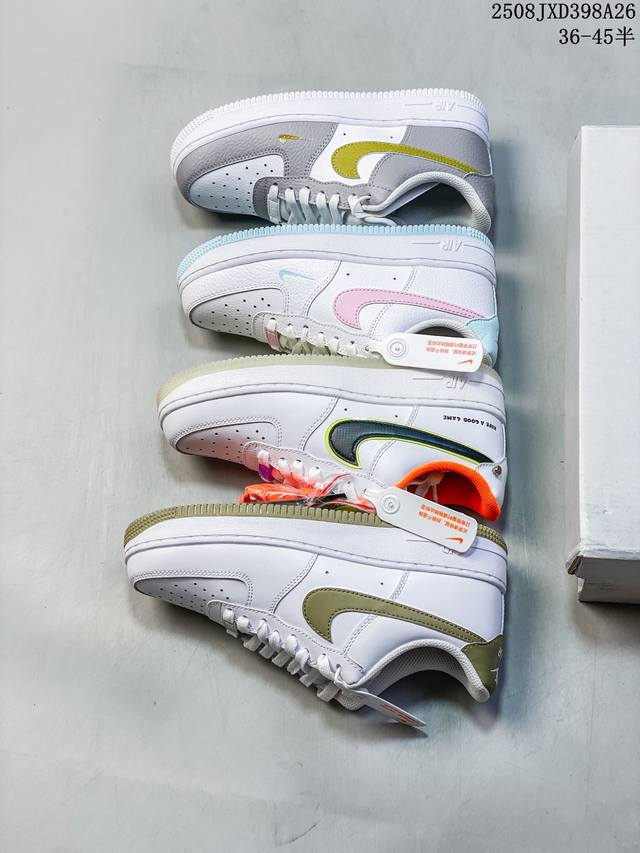 海外限量发售！公司级Nike Air Force 1 '07 Low 空军一号 低帮 运动鞋 休闲鞋 折边针车 工艺难度大 原楦头原纸板 原装鞋盒 定制五金配件