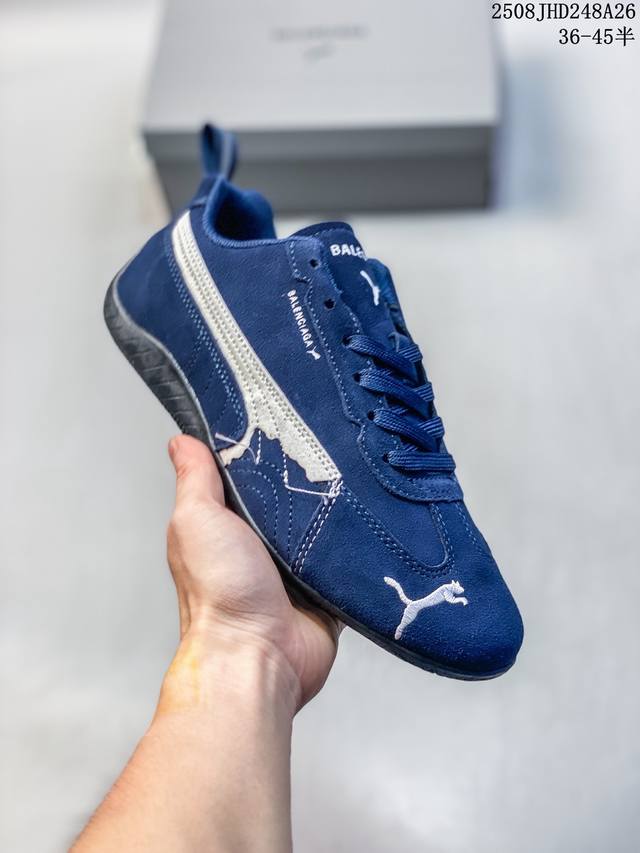 X Speed Suede 系列 薄底鞋 牛皮绒面革 圆头做旧磨损 低帮 生活休闲鞋 尺码：如图 编码：08Jhd248A26