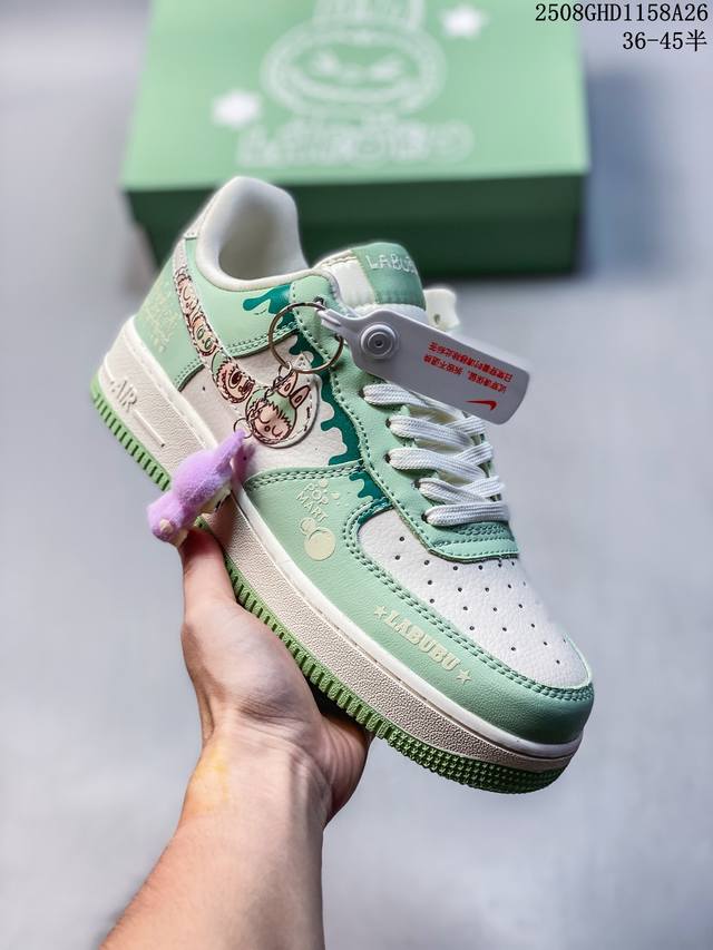 海外限量发售！公司级Nike Air Force 1 '07 Low “米绿拉布布”空军一号 低帮 运动鞋 休闲鞋 折边针车 工艺难度大 原楦头原纸板 原装鞋盒