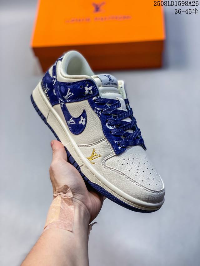 Nike Sb Dunk Low“ Supreme联名 米蓝小标抽绳” 周年高端定制 低帮休闲板鞋 定制鞋盒 大厂纯原品质出货 超高清洁度 皮料切割干净无任何毛
