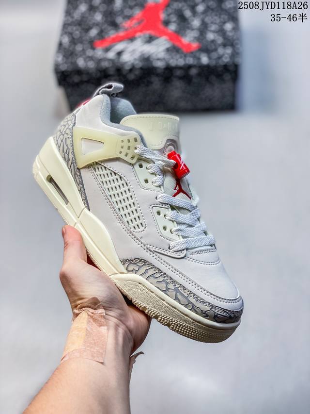 真标带半码 Spizike斯派克李Aj3Low低帮气垫篮球鞋Aj4中帮板鞋Aj5龙年限定男 尺码：如图 编码：08Jyd118A26