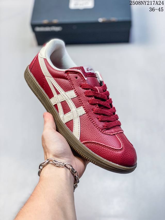公司级Onitsuka Tiger Tokuten 亚瑟士 复古低帮休闲跑鞋 实拍首发 Tokuten的灵感来源于80年代的室内用鞋 T-Toe前足补强设计 室