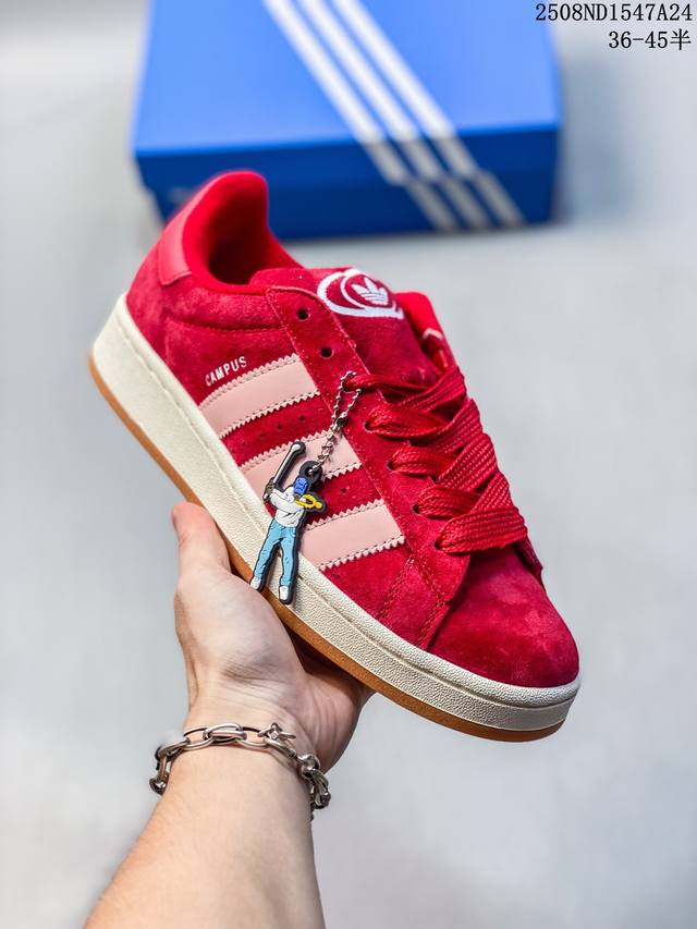 真标阿迪达斯Adidas Originals Campus 00S学院系列 面包风经典复古低帮百搭休闲运动板鞋 货号:Ho3477 尺码:36 36.5 37