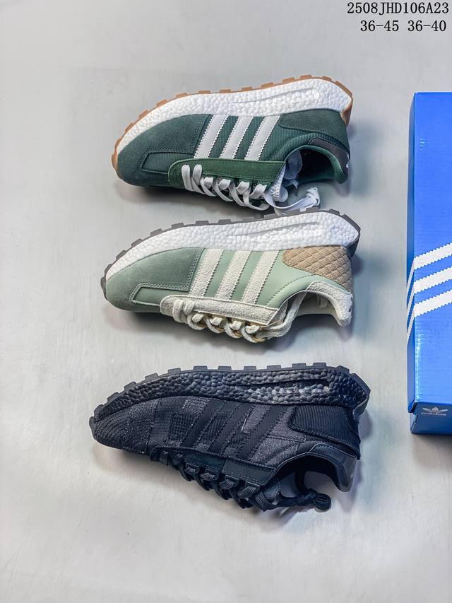 真爆 阿迪达斯Adidas Retropy E5 阿迪达斯 新款运动休闲爆米花 三叶草 厚底跑鞋新款低帮经典运动鞋以70年代经典跑步鞋为灵感 新鲜演绎复古造型