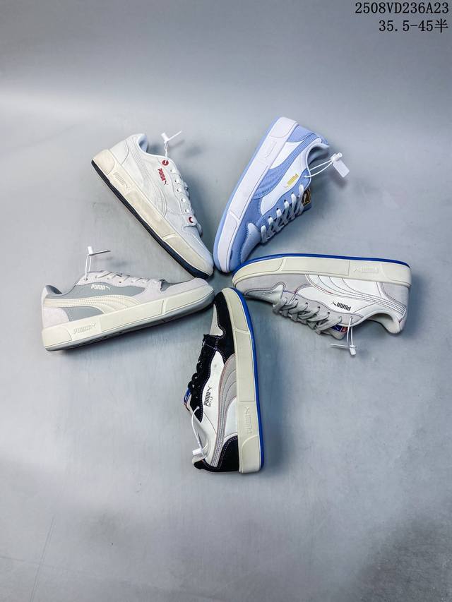 特价 公司级Puma Lx Court Low Denim防滑耐磨 彪马低帮经典百搭休闲运动板鞋 货号:394210 01 尺码:35.5 36 37 37.5