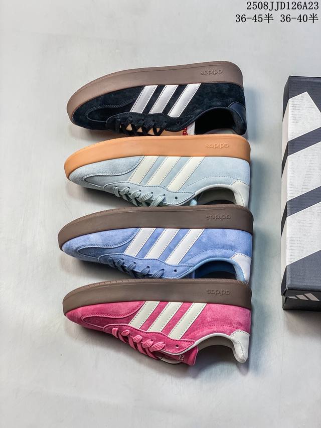 Adidas阿迪达斯 Barreda男女款复古运动休闲T头板鞋Jq4237 Jr5534 尺码：如图 编码：08Jjd126A23