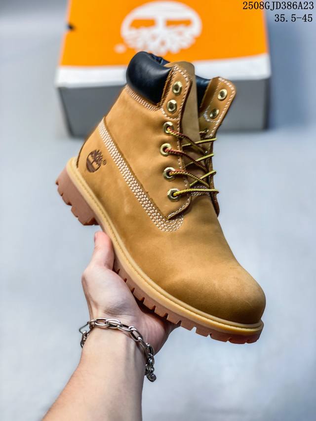 广东原厂 添柏岚 天伯伦 Timberland 经典款高帮 七孔男码10061 六孔女码10361 中山宝元原渠道生产 顶级工艺全新升级 堪称正品复印机 原单进