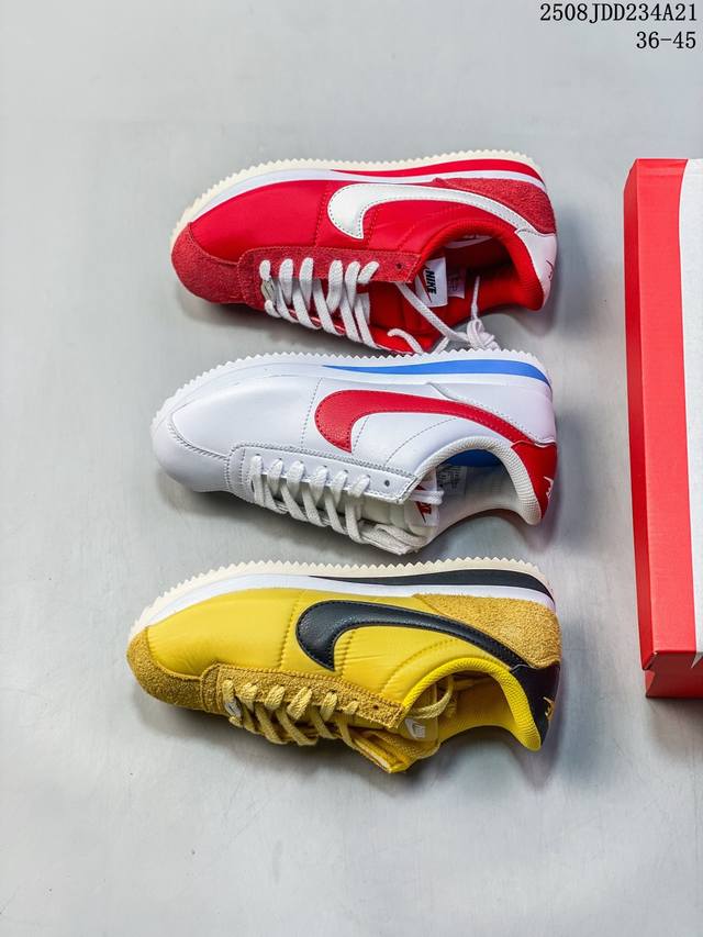 耐克Nike Classic Cortez Qs 阿甘大红复古初代皮革慢跑鞋货号：Dz2795 700 编号：2384920 08Jdd234A21