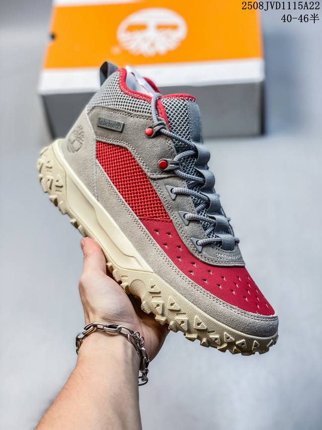 36-45半 真标带半码 Timberland Greenstride Motion 6 添柏岚 天伯伦 中帮 绿黑 舒适百搭防滑耐磨轻便回弹中邦生活休闲鞋 户