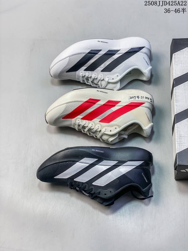 Adidas Adizero Evo Sl 阿迪达斯 舒适百搭防滑耐磨 低帮 休闲跑步鞋 货号:Js4454 尺码:36 36.5 37 38 38.5 39