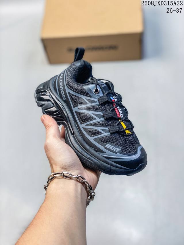 Salomon Xa Pro Xt-6 Expanse 萨洛蒙户外越野跑鞋小童鞋 鞋面采用Sensifit贴合技术 全方位贴合包裹脚型 鞋跟部鞋底牵引设计 提供