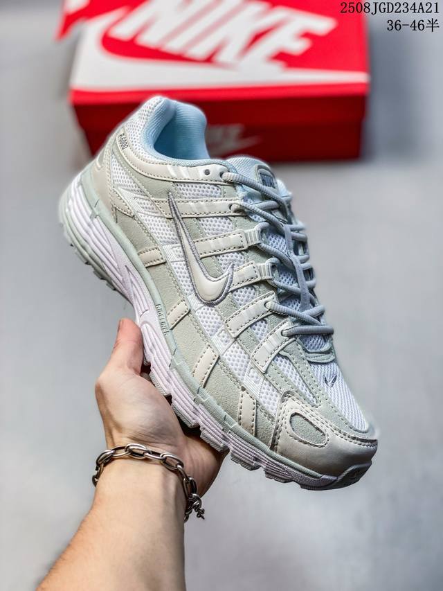 真标Nike P-6000 Initiator Running 耐克Ins 超火复古老爹跑鞋 耐克老爹鞋 官方货号:Fv6606-101 尺码:36 36.5