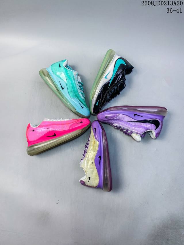 高品质 耐克 Nike Air 720太空大气垫 皮面 前卫运动慢跑鞋 Air气垫面积覆盖全掌 货号：Ck9761 16979163 Size：如图所示 08J