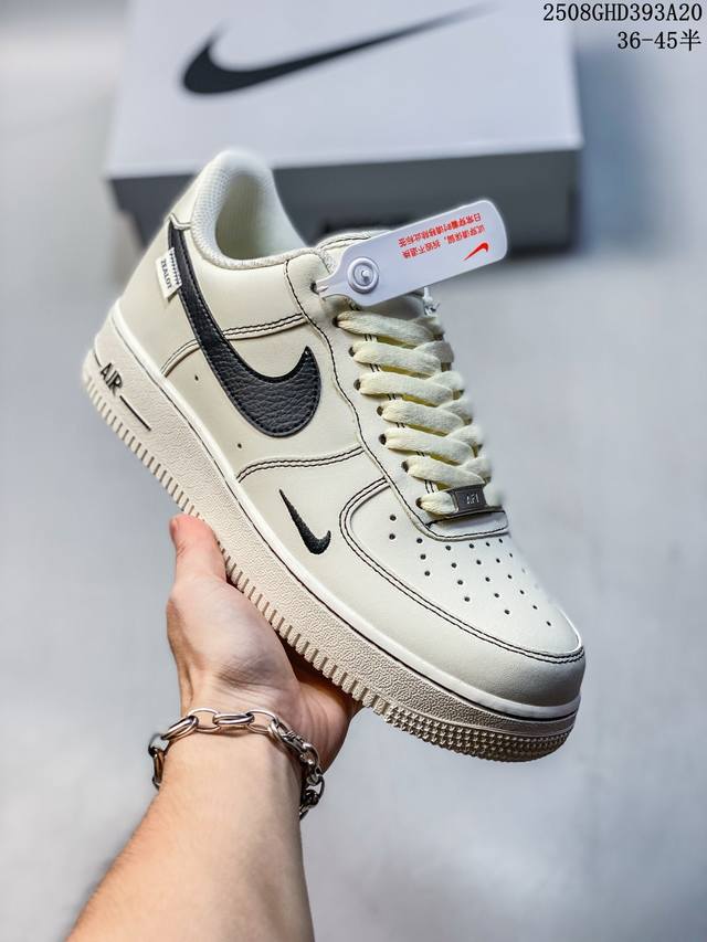 海外限量发售！公司级Nike Air Force 1 '07 Low 空军一号 低帮 运动鞋 休闲鞋 折边针车 工艺难度大 原楦头原纸板 原装鞋盒 定制五金配件