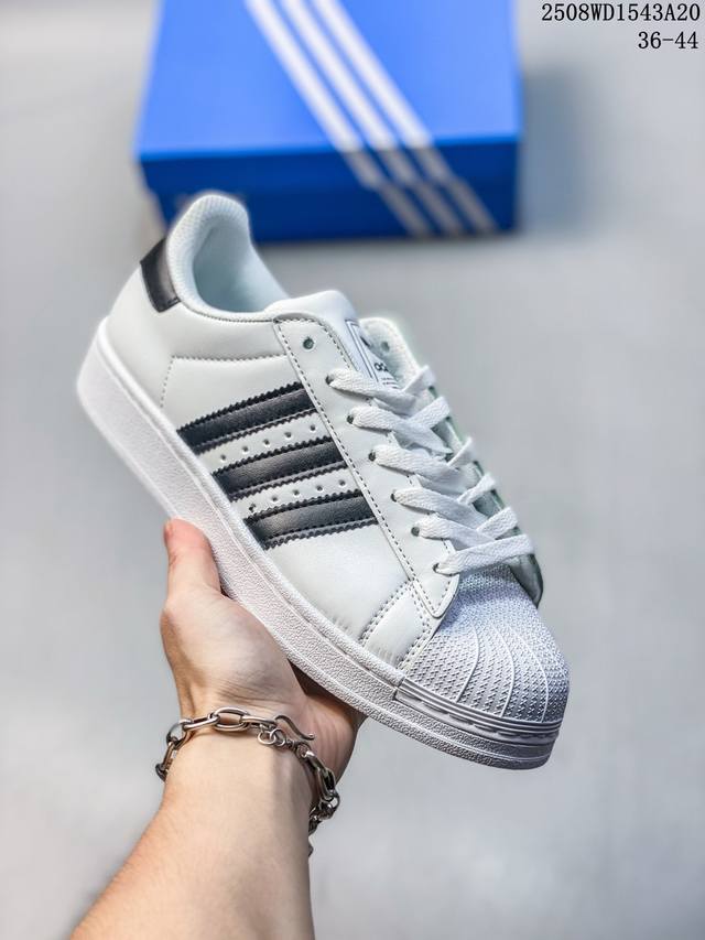 真标阿迪达斯Adidas三叶草 Originals Superstar贝壳头系列低帮经典百搭休闲运动板鞋 货号:R83896 尺码：如图 编码：08Wd1543