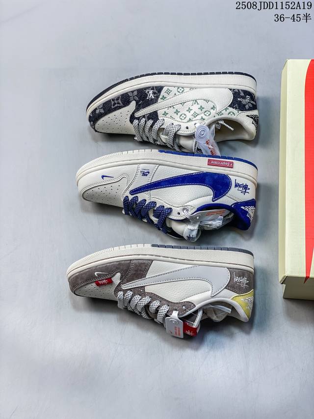 Travis Scott X Fragment Design X Jordan Air Jordan 1 Low Og Sp “斯图西联名 米粽黄尾” 多方联名