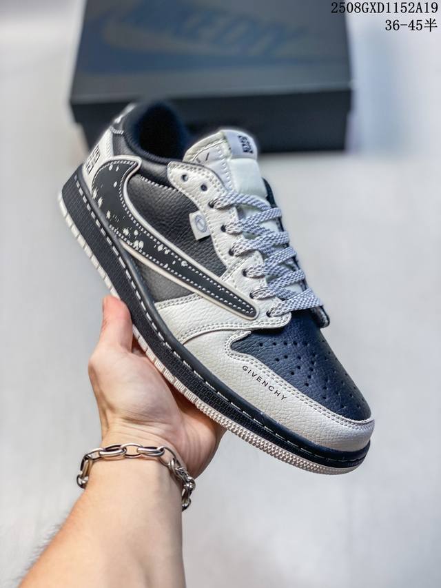 海外爆款限量发售！Travis Scott X Fragment Design X Jordan Air Jordan 1 Low Og Sp “纪梵希联名 泼