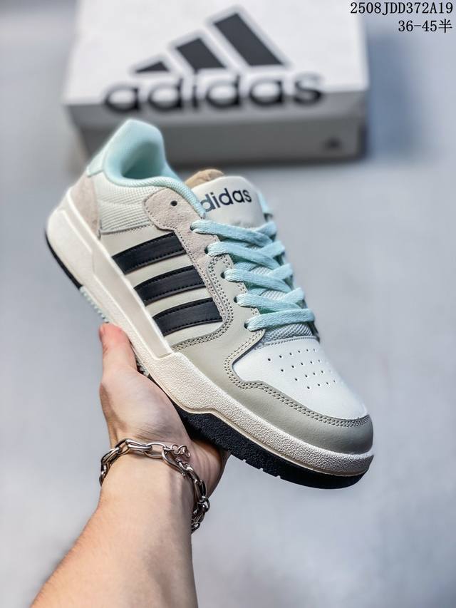 Adidas 阿迪达斯Entrap 春季男女鞋运动鞋休闲鞋 #采用超软移膜皮革鞋面 全新系列 迪丽热巴,易烊千玺同款，Adidas阿迪达斯生活 Neo Entr
