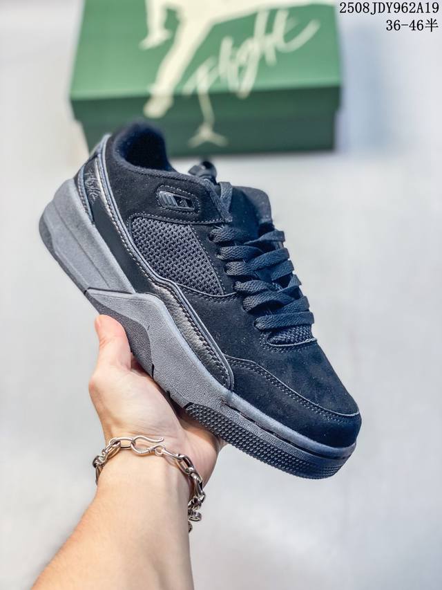 耐克 Nike 乔丹 Jordan Flight Court 时尚休闲 防滑耐磨 低帮运动鞋 复古篮球鞋 男女同款 Jordan 新鞋型 又来了！新配色曝光！滑