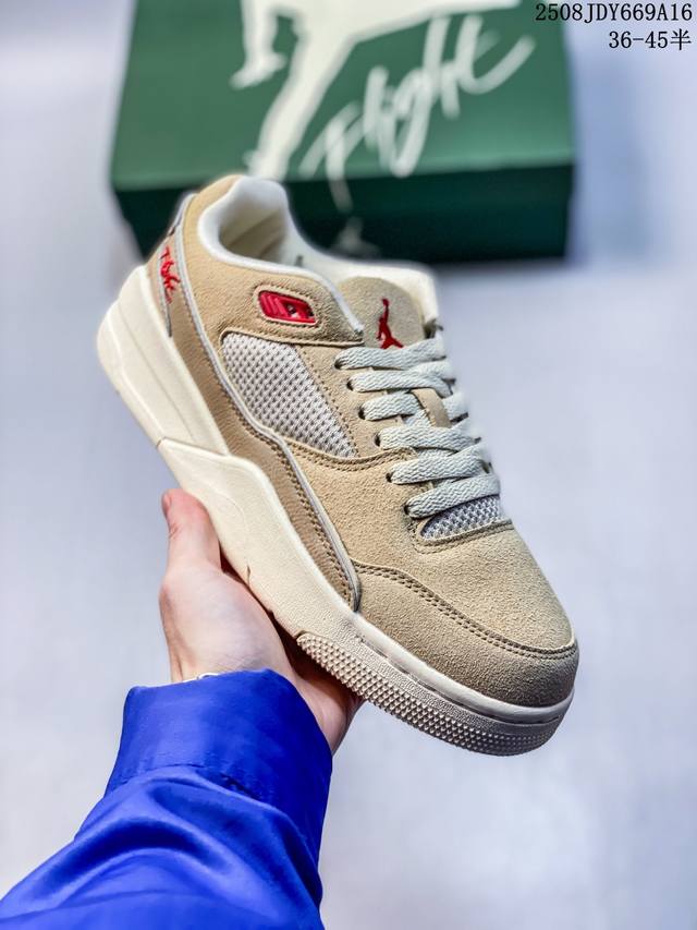 真标Who Decides War X Nike Jordan Flight Court Ate 搭防滑耐磨 低帮 耐克复古篮球鞋 货号:Lh4489-451