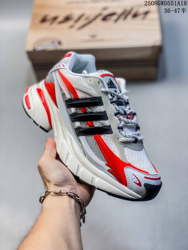 简介：公司级Adidas Adistar Jellyfish 阿迪达斯 时尚舒适 耐磨透气 低帮老爹鞋 货号:Jp12050 尺码:36 36.5 37 38