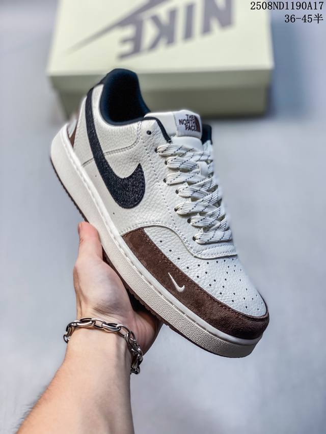 福利推荐特价 海外爆款 Zp订单 Nike Ebernon Low Prm 小空军-北面联名低帮百搭透气休闲运动板鞋 独家头层版本 原数据独家私模大底 纯正版型